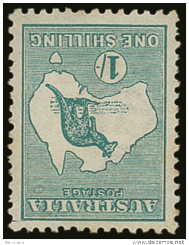 1913-14 1s Emerald 'Roo With WATERMARK INVERTED, SG 11w, Mint With A Short Perfs And A Tiny Cut At Top Right Clear... - Andere & Zonder Classificatie