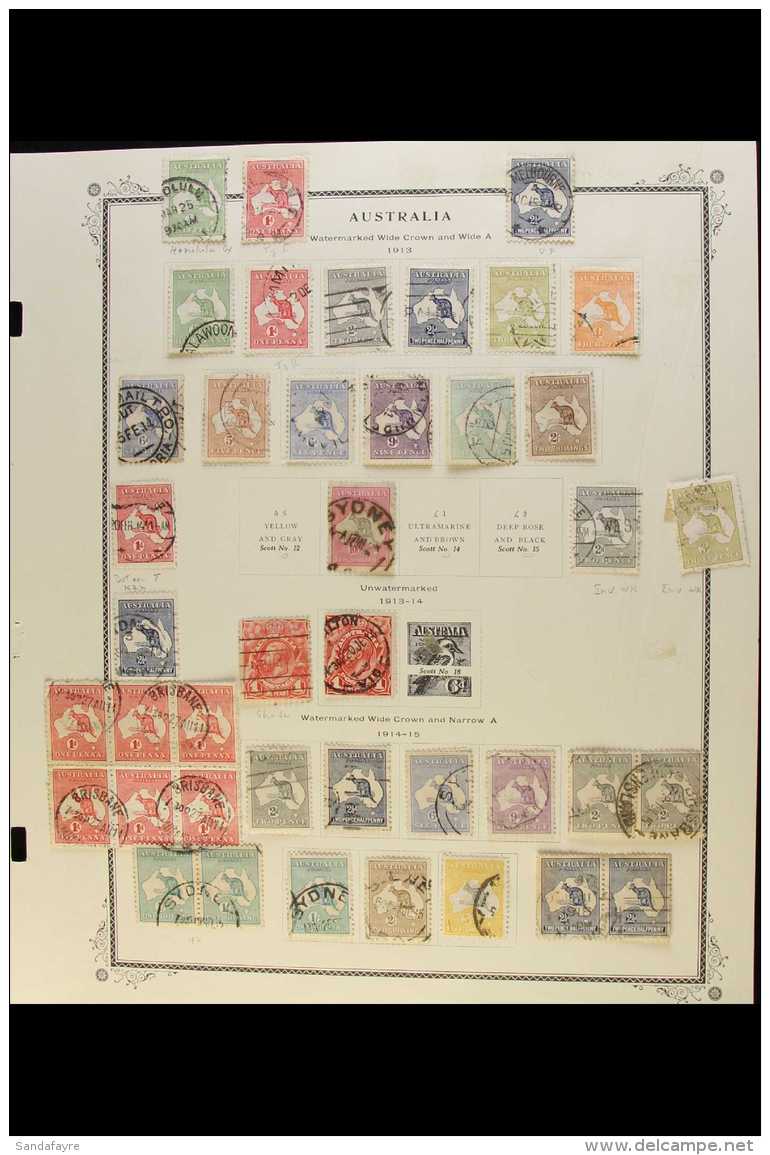 1913 TO 1976 USED WITH SPECIALIZATION &amp; UNUSUAL. An Interesting Collection On Album Pages With Loads Of... - Other & Unclassified