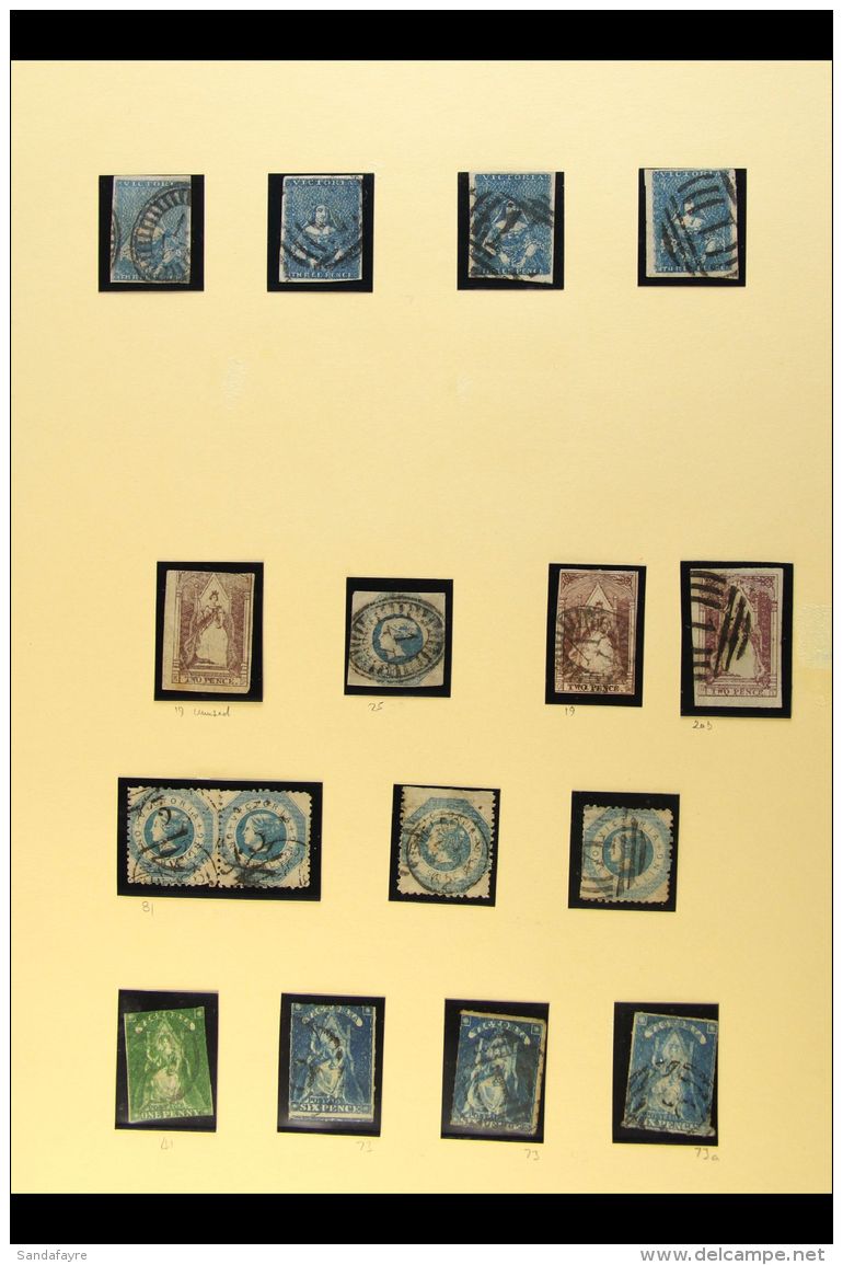 VICTORIA 1850-85 USED COLLECTION - Good Looking Basic Lot With A Number Of Better Stamps Seen, We See 1850 3d With... - Other & Unclassified