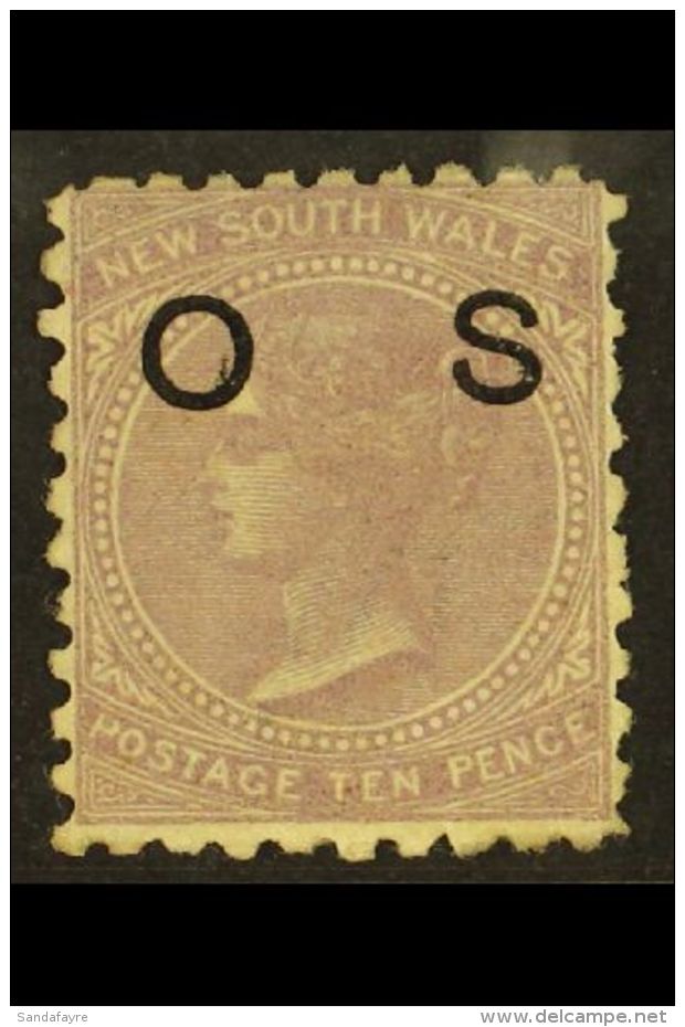 NEW SOUTH WALES OFFICIAL 1880 10d Lilac Perf 10, SG O18ac, Fine Mint Part OG. For More Images, Please Visit... - Other & Unclassified