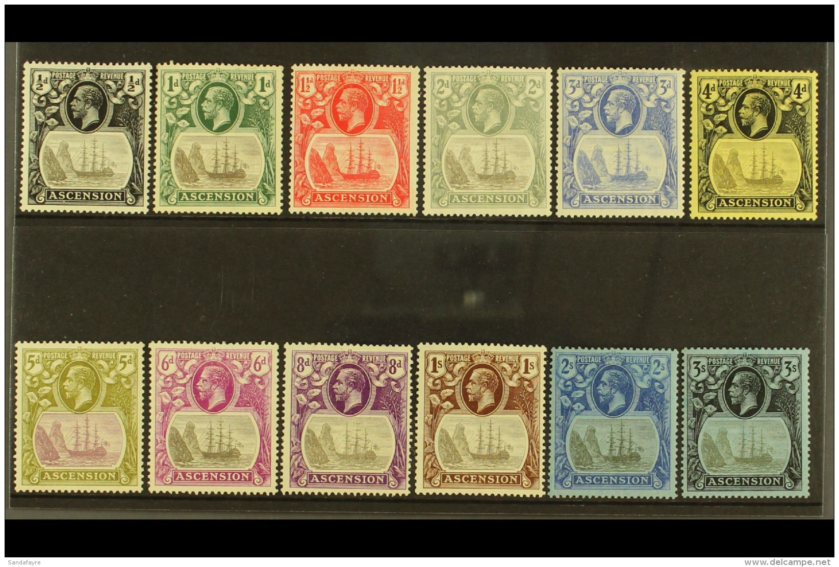 1924-33 Badge Complete Set, SG 10/20, Very Fine Mint, Very Fresh. (12 Stamps) For More Images, Please Visit... - Ascension