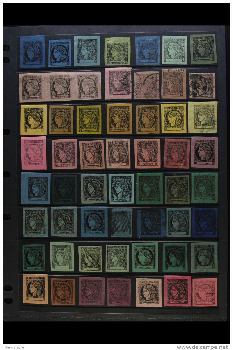 CORRIENTES 1860-1878 ATTRACTIVE COLLECTION/ACCUMULATION On Stock Pages, Mainly Mint (mostly No Gum) Stamps, Plus A... - Autres & Non Classés