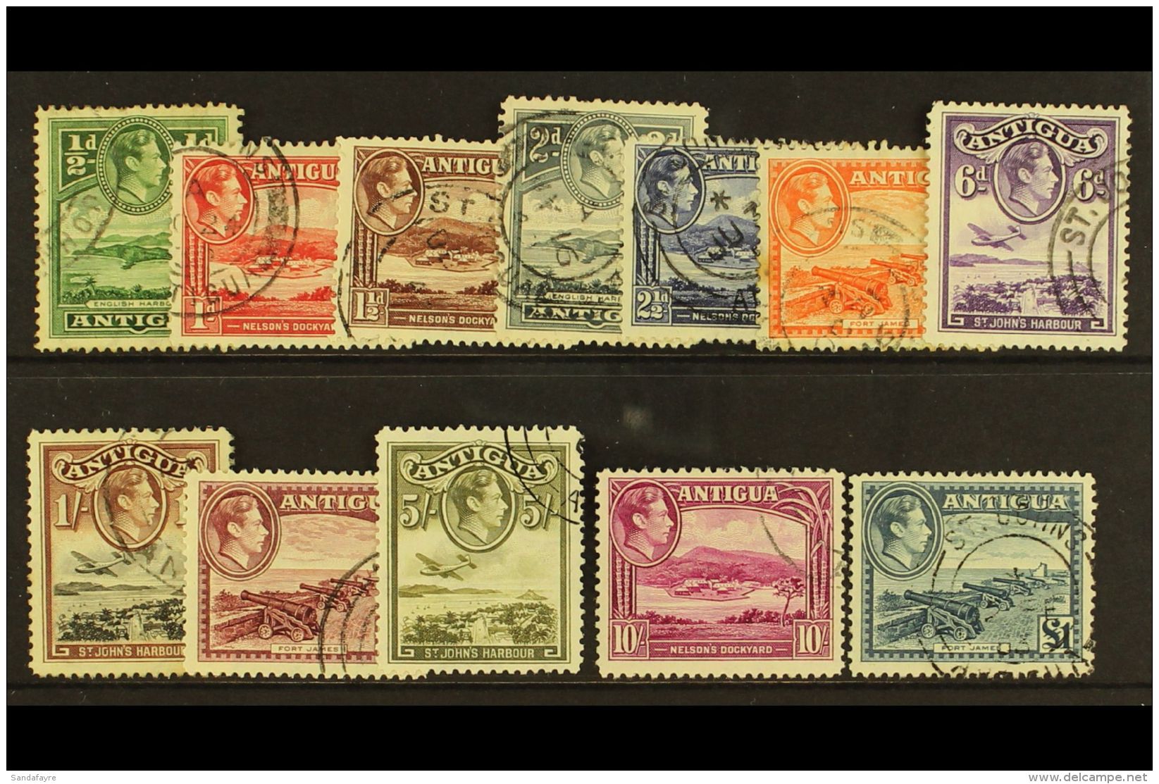 1938-51 Complete Set, SG 98/109, Fine Cds Used. (12) For More Images, Please Visit... - Andere & Zonder Classificatie