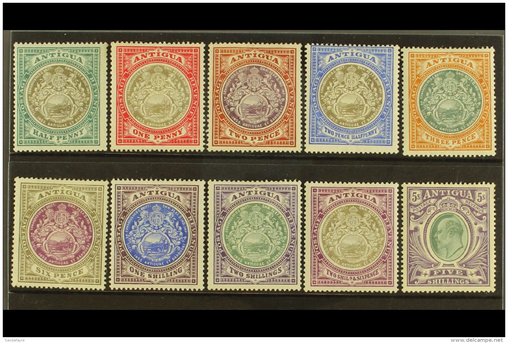 1903-07 Complete Set, SG 31/40, Fine Mint, Very Fresh. (10 Stamps) For More Images, Please Visit... - Andere & Zonder Classificatie