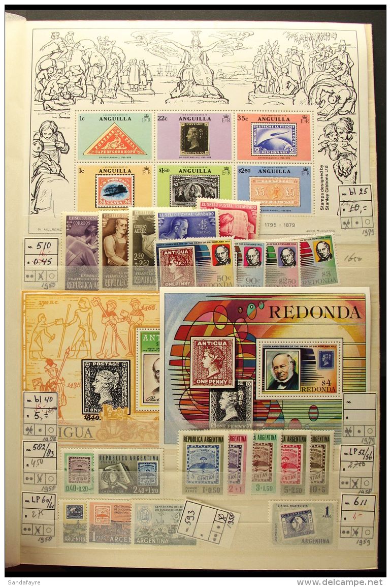 STAMPS ON STAMPS An Extensive &amp; Interesting ALL DIFFERENT Topical Collection In A Stock Book Featuring Stamps... - Zonder Classificatie