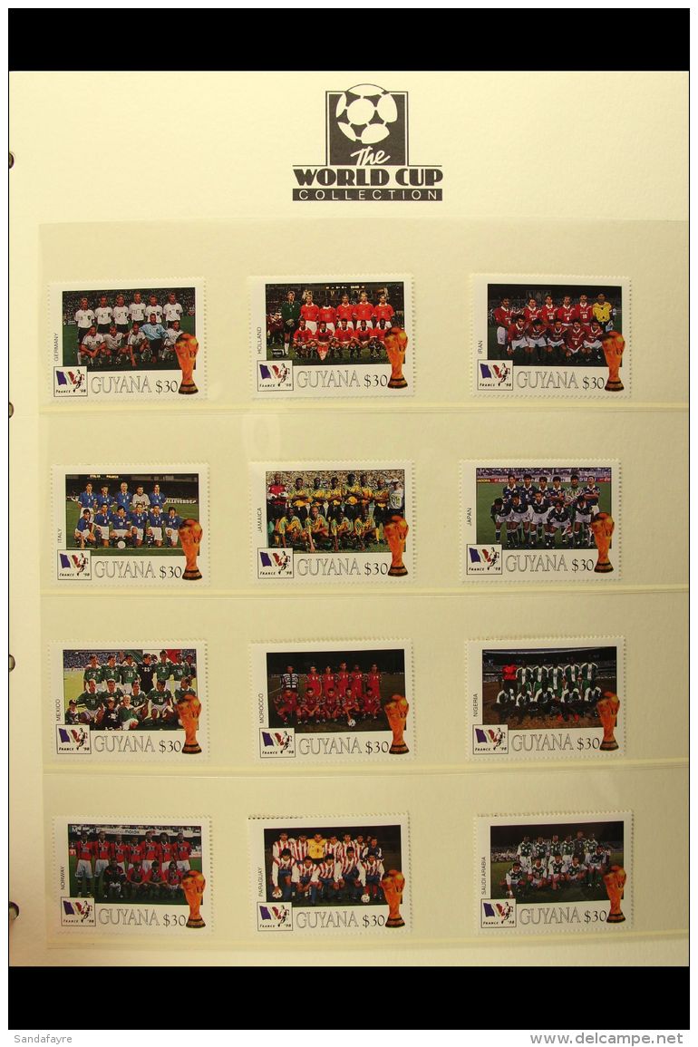 FOOTBALL 1998 WORLD CUP (FRANCE) NHM World Collection Of Complete Sets, Covers &amp; Miniature Sheets, Neatly... - Non Classés