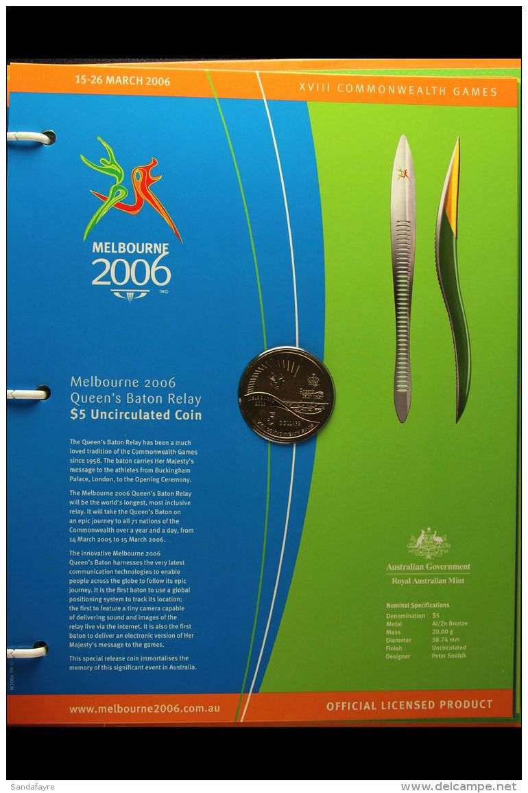 COMMONWEALTH GAMES MELBOURNE 2006 Uncirculated Coin Collection Of 16 Different 50c Coins Representing Each Of The... - Ohne Zuordnung