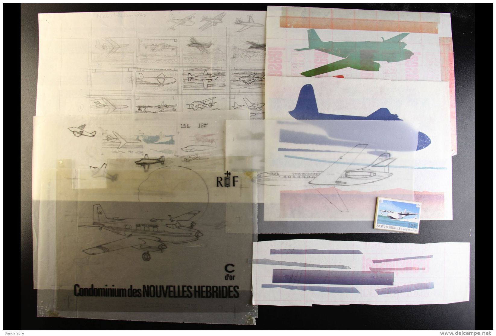 AIRCRAFT ORIGINAL ARTWORK A Unique Collection Of Original Tracings, Drawings, Transparencies, Colour Schemes Etc,... - Zonder Classificatie