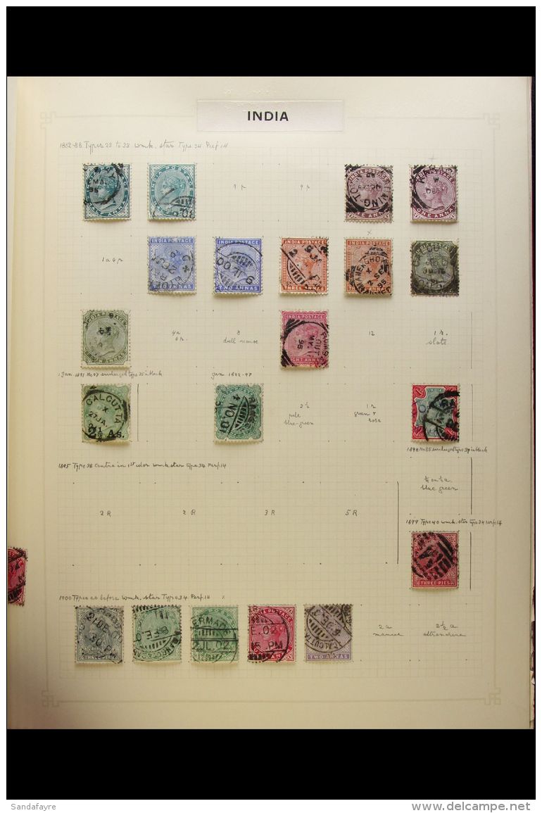 BRITISH COMMONWEALTH 1850's To 1950's Mint And Used Collection In An Old Spring Back Album, Includes Sections Of... - Andere & Zonder Classificatie