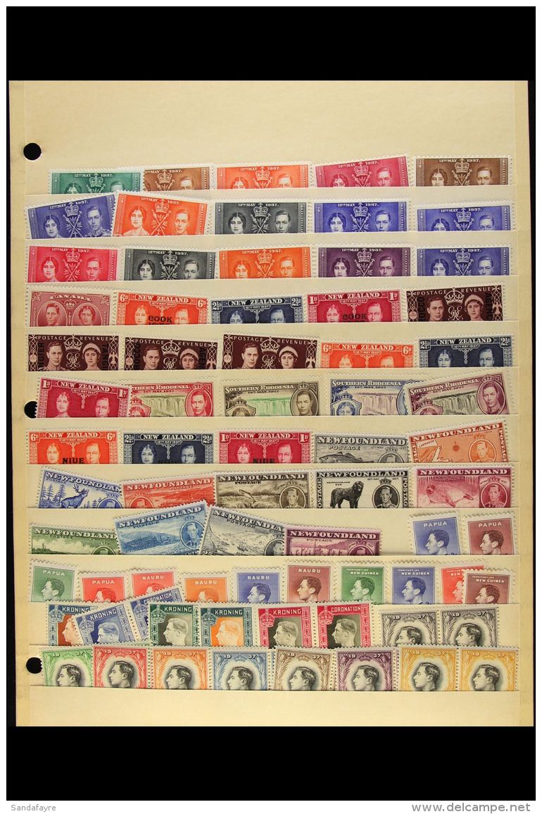 1937 CORONATION Complete Commonwealth Omnibus Issue In Very Fine Never Hinged Mint Condition (202 Stamps) For More... - Other & Unclassified