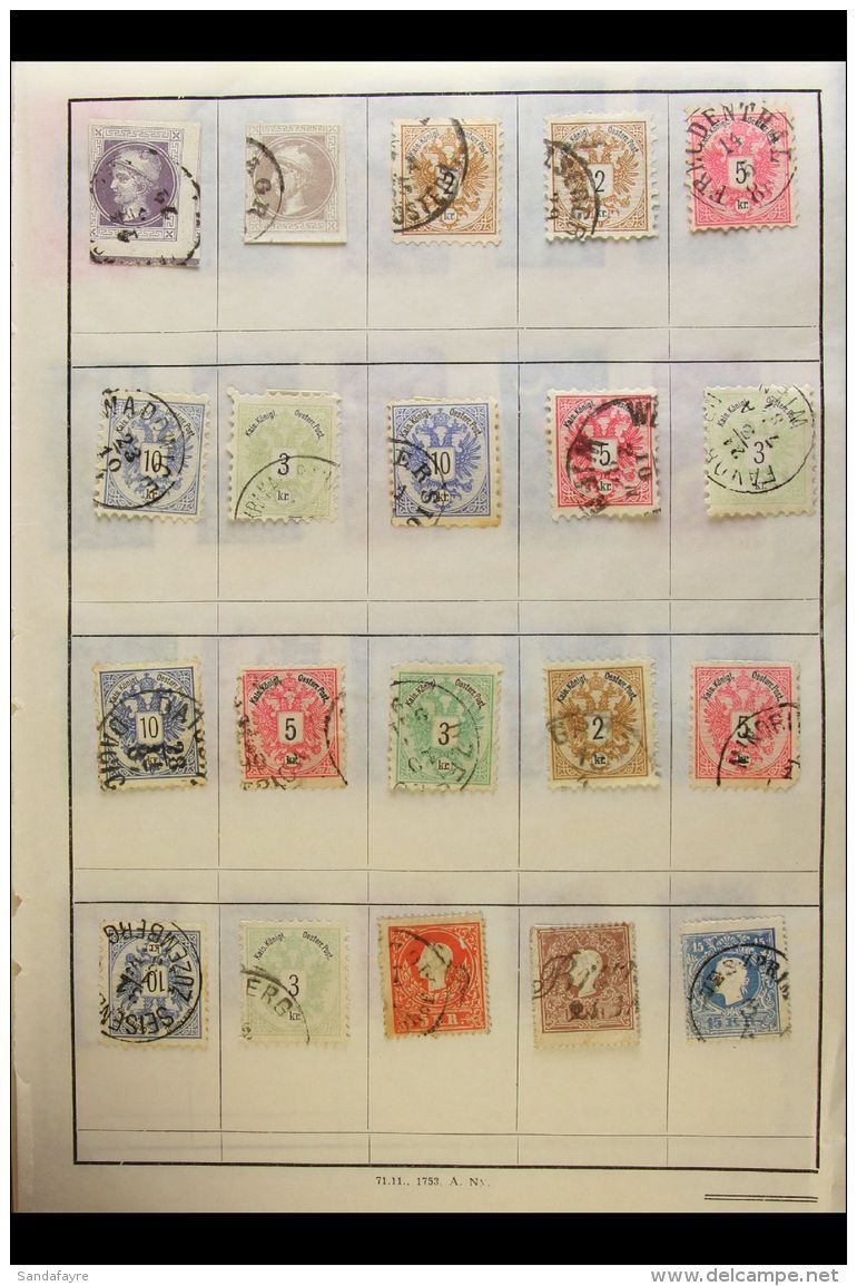 SELECTED EUROPEAN COUNTRIES. 1850's-1980's Chiefly Fine Used Mostly All Different Stamps In Three Unpicked... - Other & Unclassified