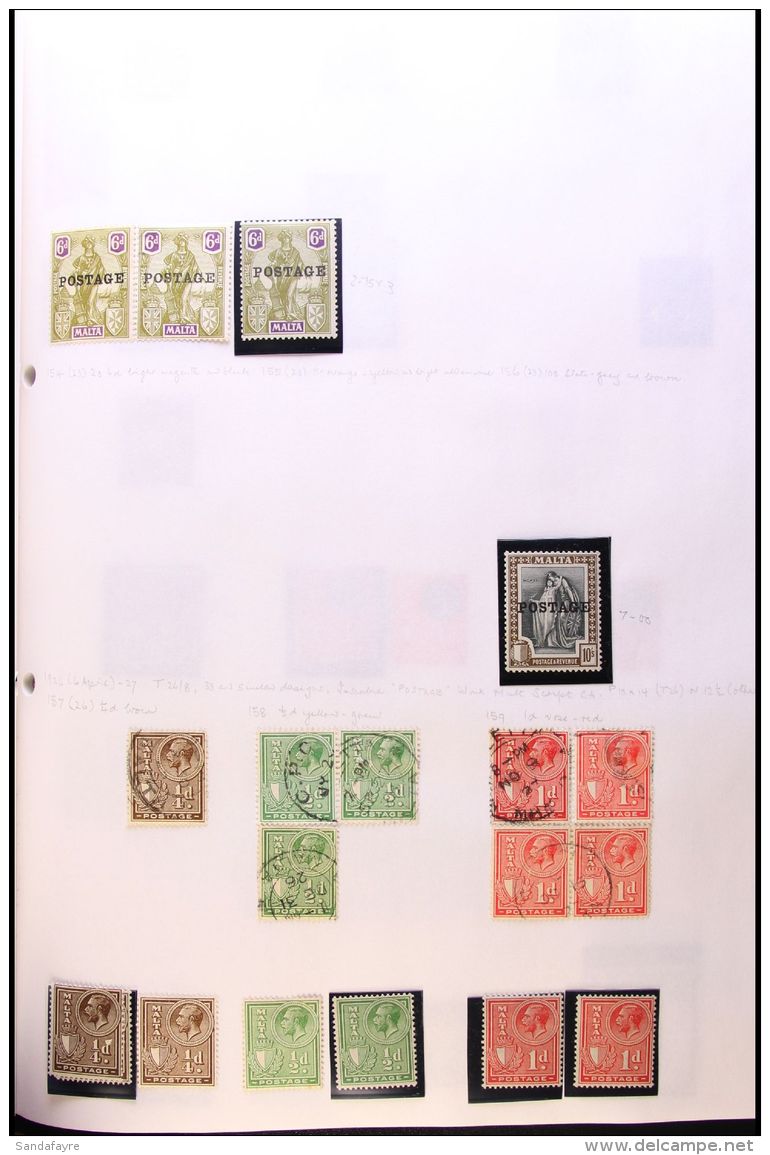 BRITISH AFRICA INC MALTA 1880s - 1970s. A Mint &amp; Used Collection Presented Chronologically In An Exercise... - Autres & Non Classés