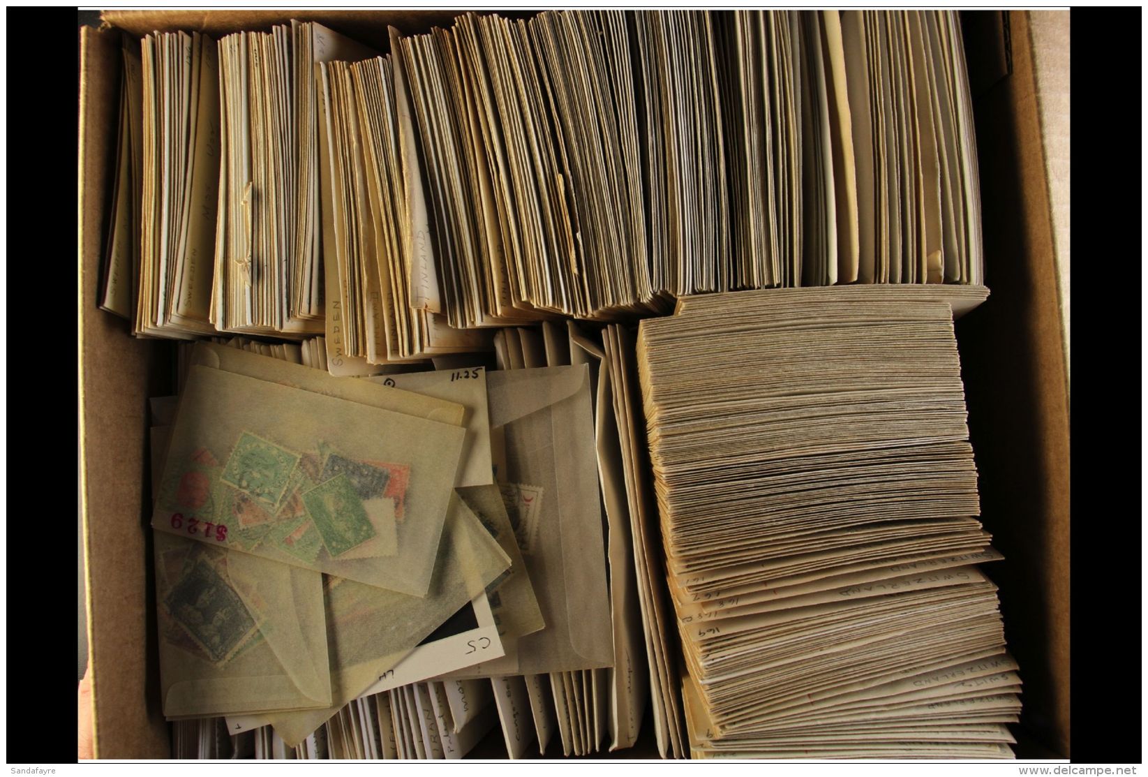 WORLD HOARD IN ENVELOPES. Late 19th Century To 1970's Mostly Used Stamps Sorted By Countries Or By Issues Into... - Andere & Zonder Classificatie