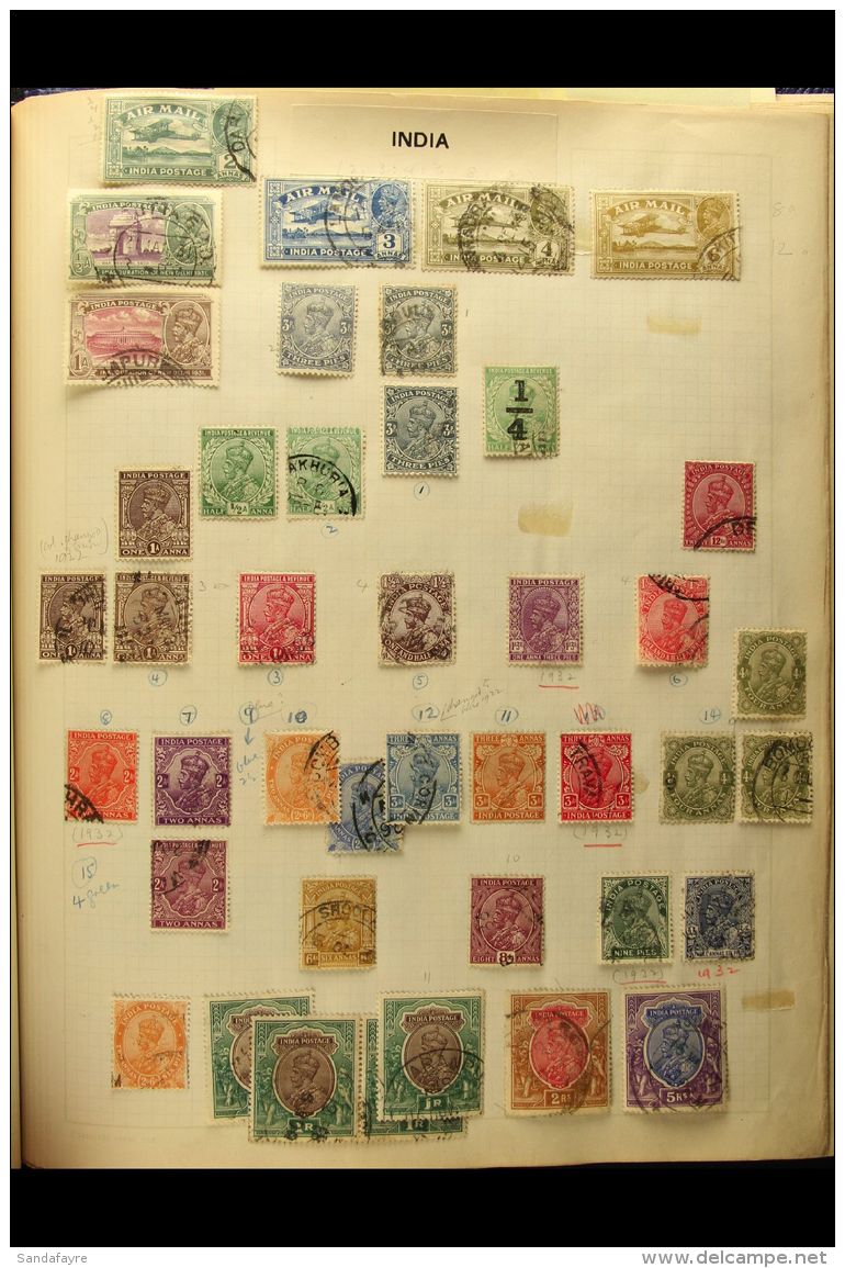 BRITISH EMPIRE OLD TIME COLLECTION An Interesting Old Time Mint &amp; Used Collection In A Stanley Gibbons Spring... - Autres & Non Classés