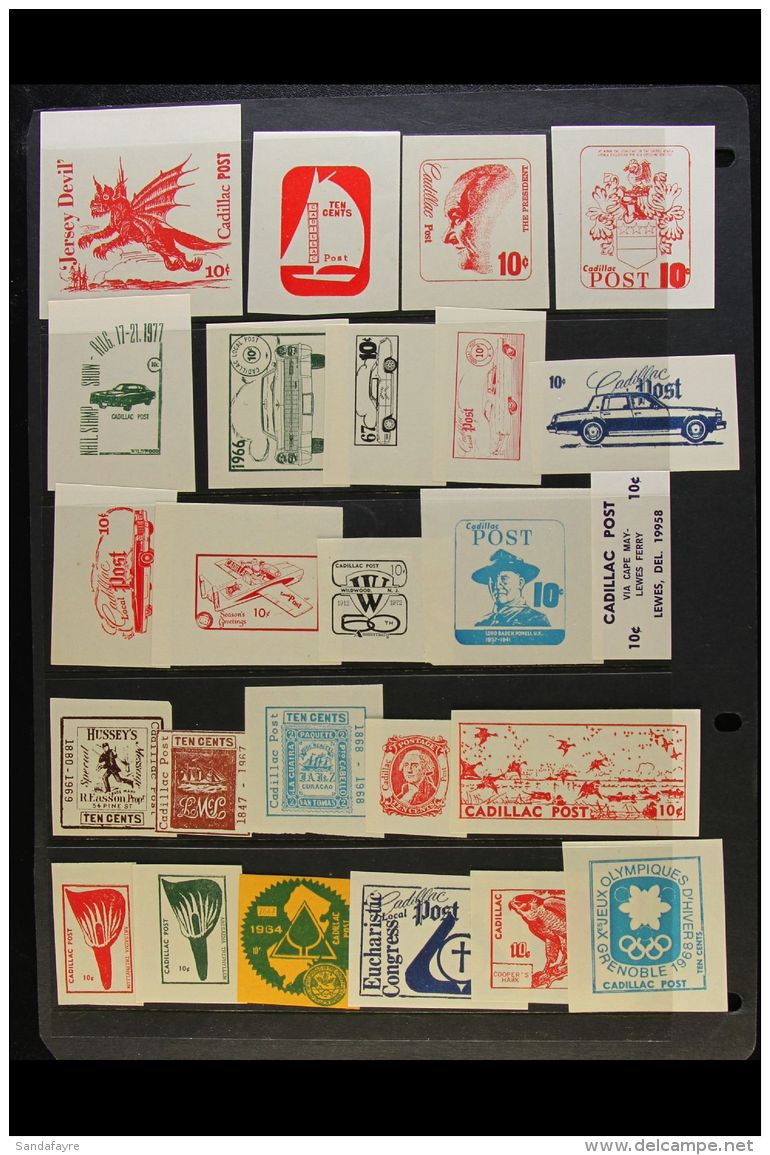 MODERN LOCAL, BOGUS, PHANTOM &amp; FANTASY STAMPS 1950's-1980's Interesting Mostly Never Hinged Mint Accumulation... - Other & Unclassified