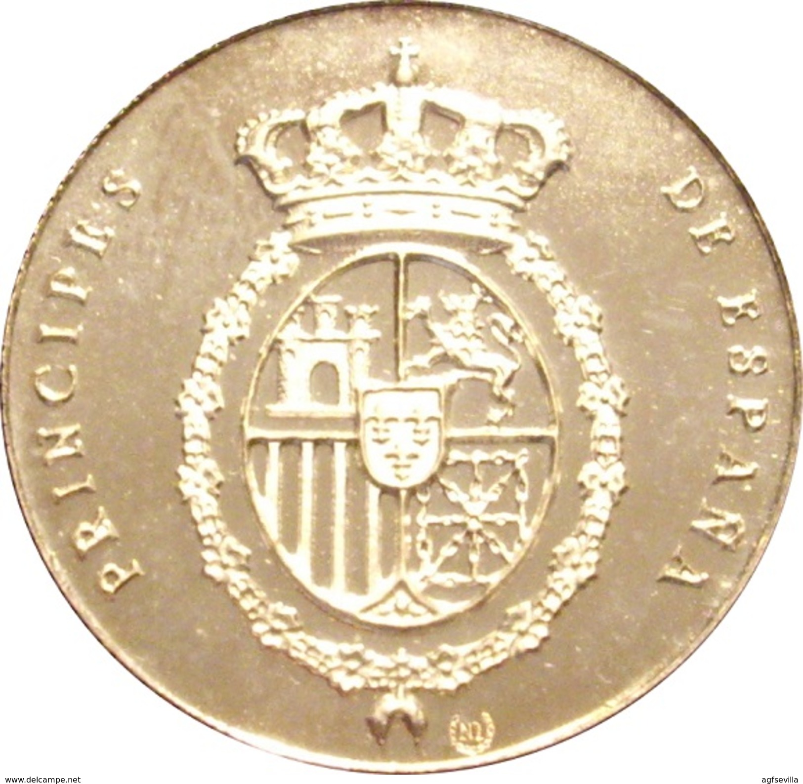 ESPAÑA. MEDALLA JUAN CALOS Y SOFÍA PRÍNCIPES DE ESPAÑA. PLATA PROOF. CON ESTUCHE. ESPAGNE. SPAIN MEDAL - Monarquía/ Nobleza