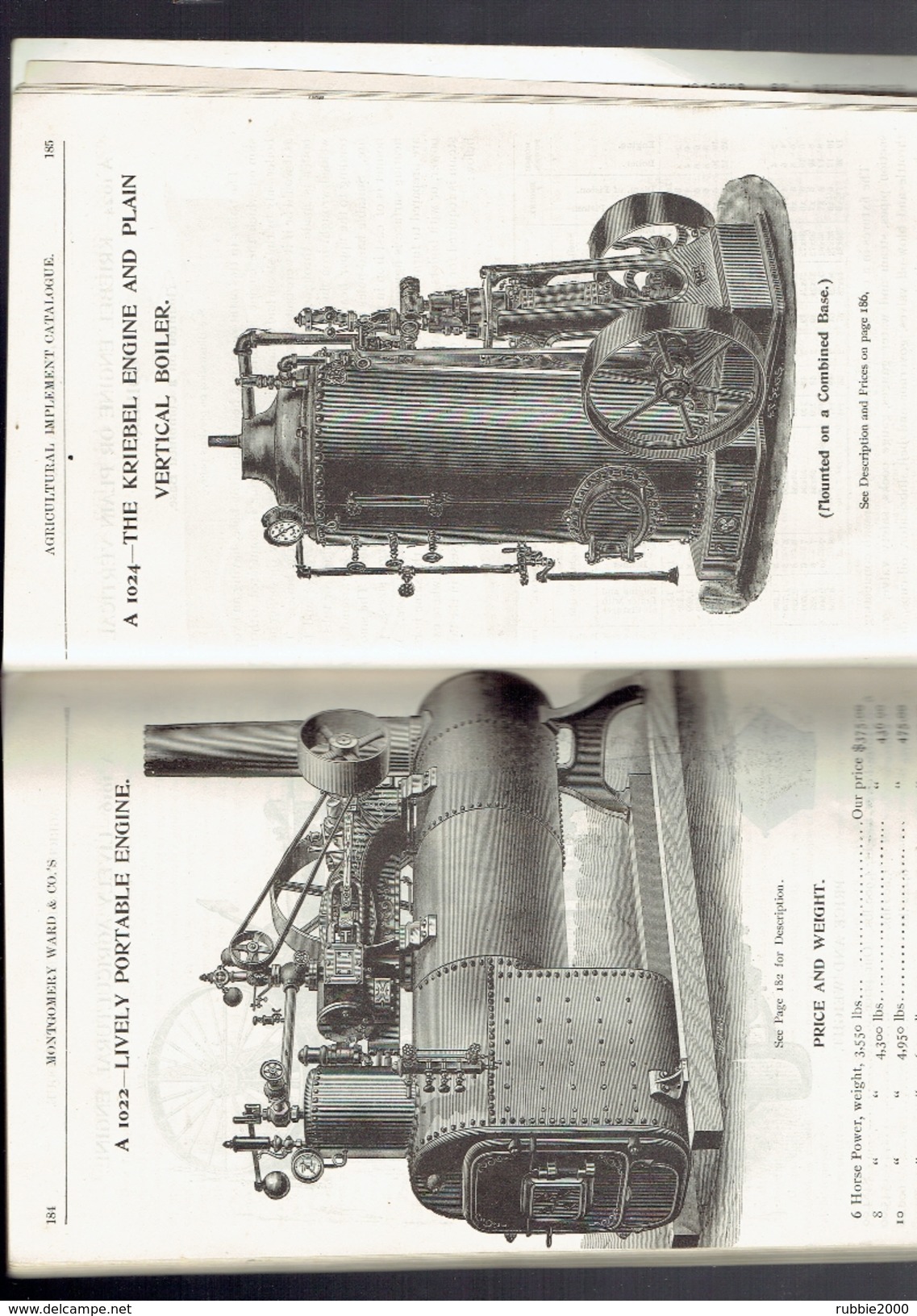 CATALOGUE 1893 DEPARTMENT AGRICULTURE MONTGOMERY WARD COMPAGNIE MICHIGAN AVENUE CHICAGO FARM MACHINERY