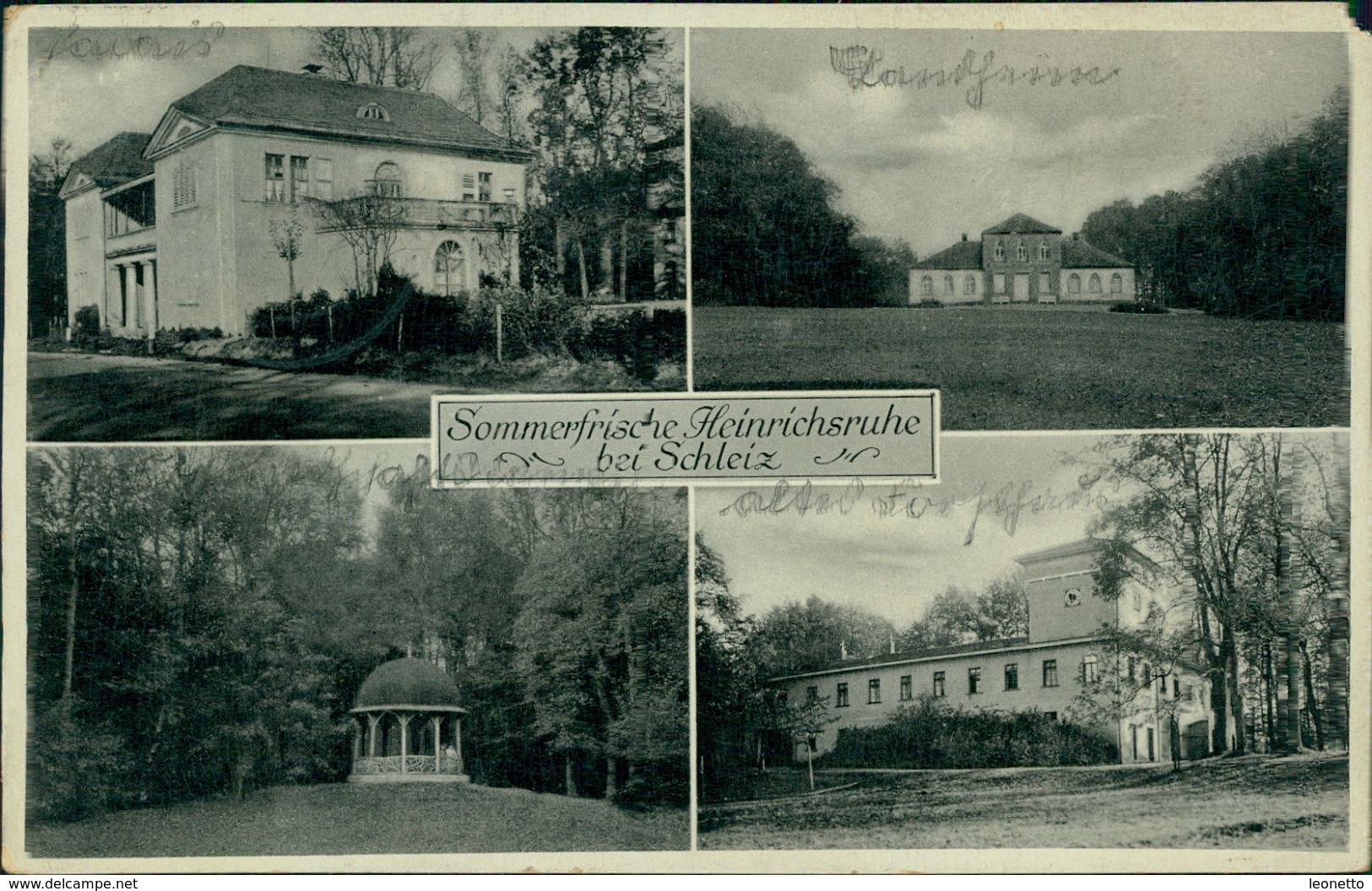 AK Sommerfrische Heinrichsruhe Bei Schleiz, O 1933, Eckschaden Oben Rechts (2167) - Schleiz