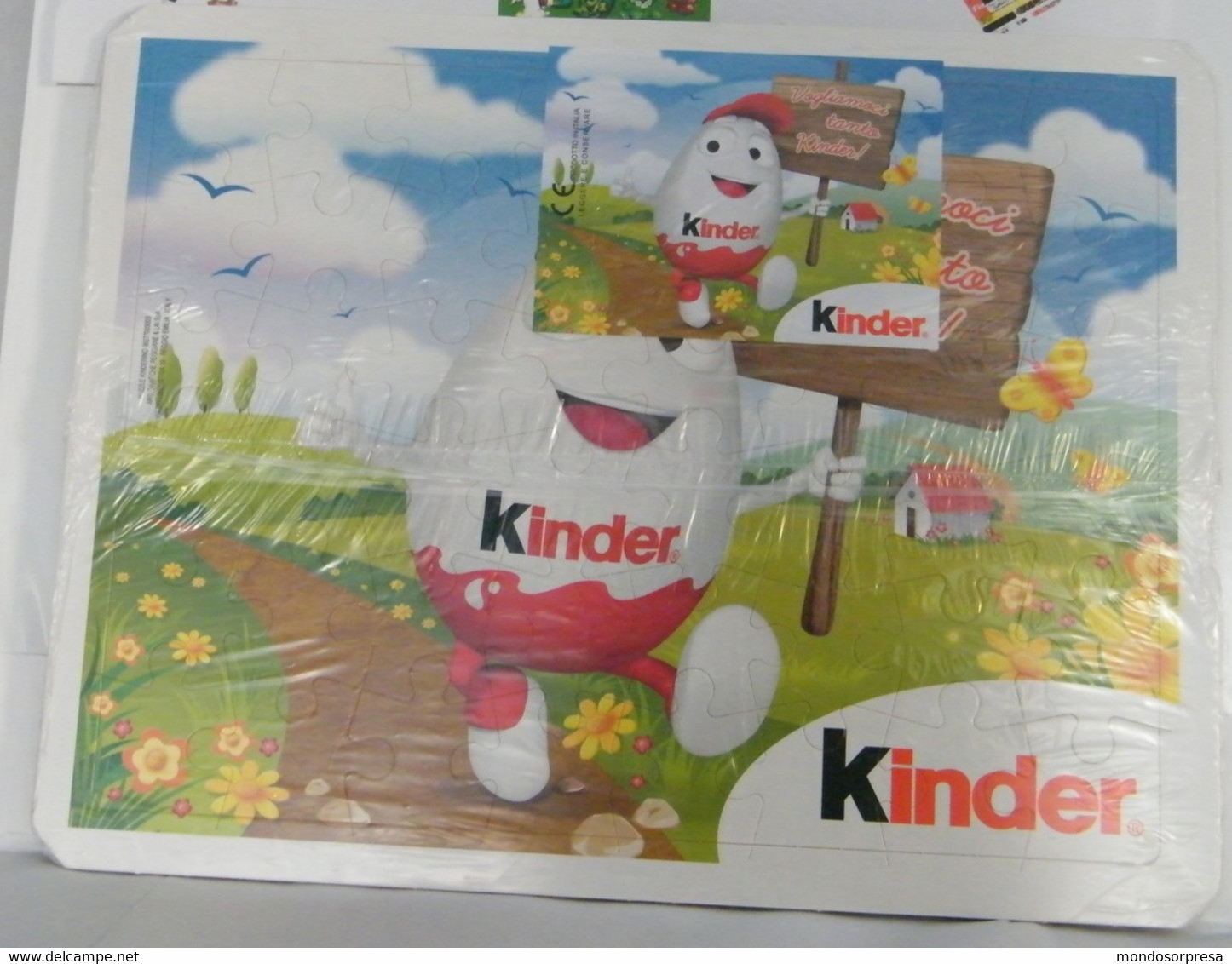 (SC93) KINDER FERRERO  MAXI PUZZLE SAN VALENTINO, KINDERINO CON CARTELLO NUOVO SIGILLATO CON CARTINA - Puzzles