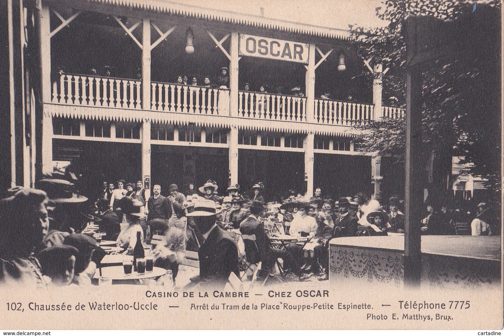 BRUXELLES  - Casino De La Cambre - Chez OSCAR - Photo E; Matthys, Bruxelles - Bosques, Parques, Jardines