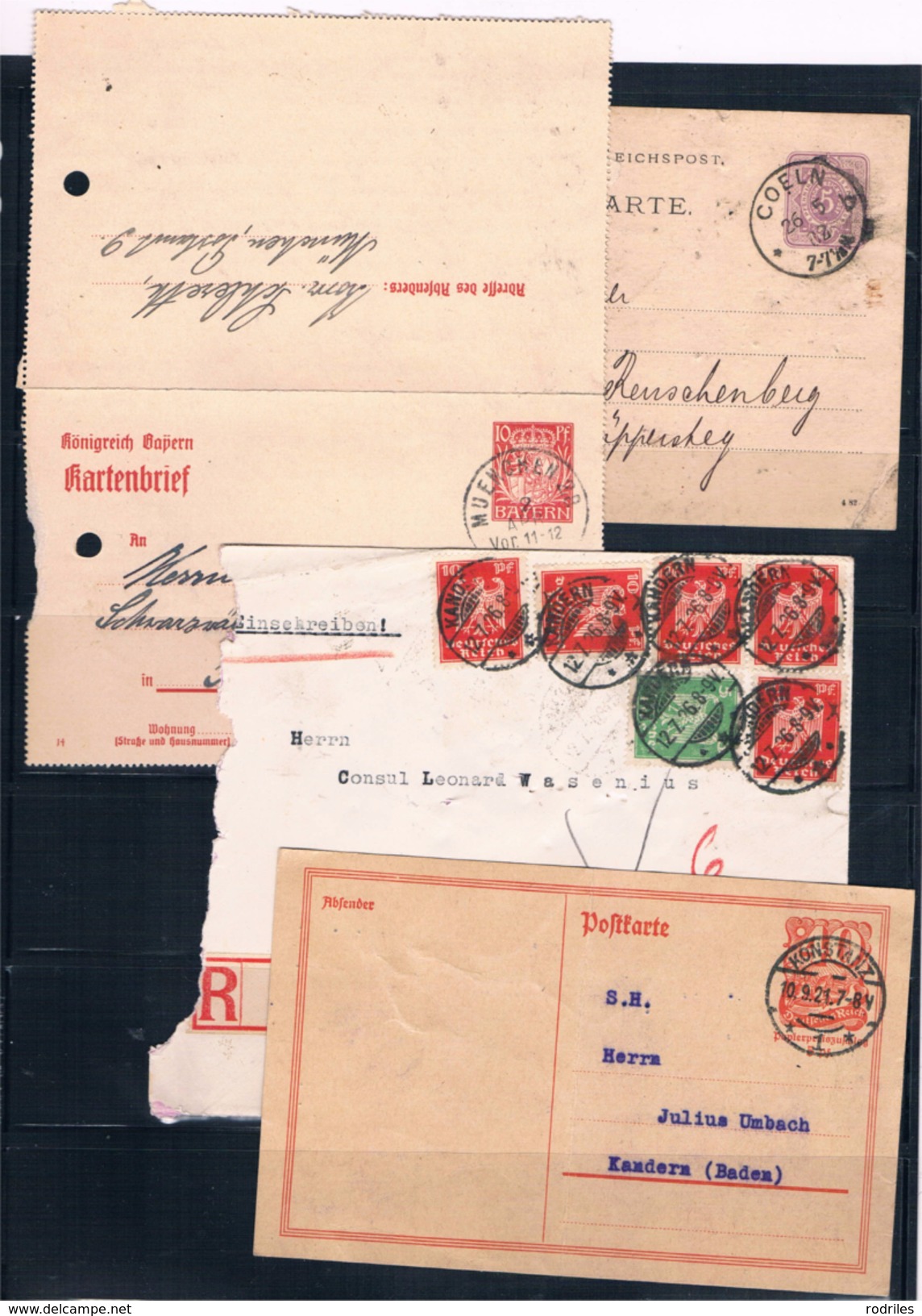 Alemania. 18 Piezas De Historia Postal - Otros & Sin Clasificación