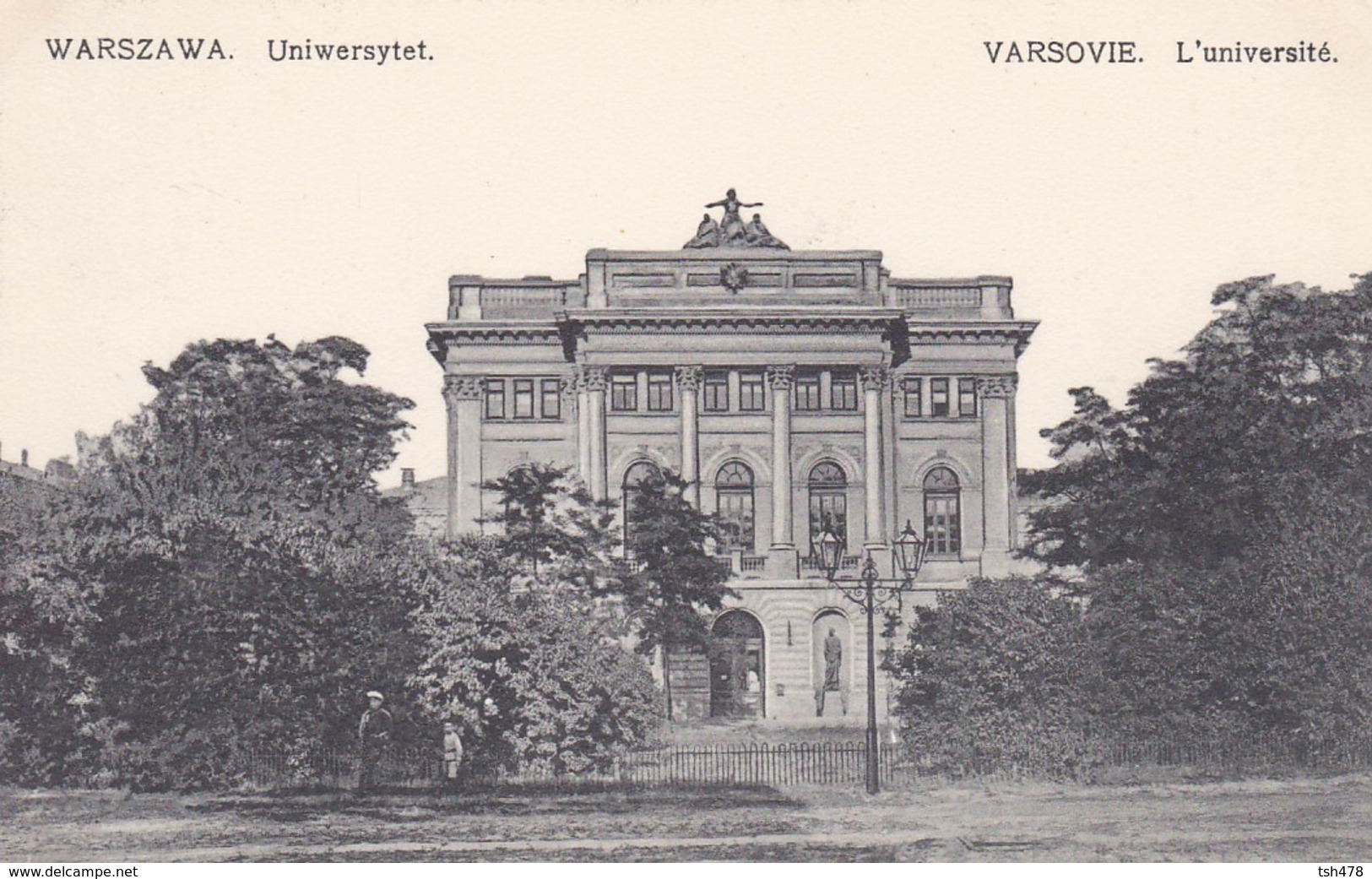 POLOGNE---VARSOVIE--WARSZAWA-l'université---uniwersytet--voir 2 Scans - Pologne