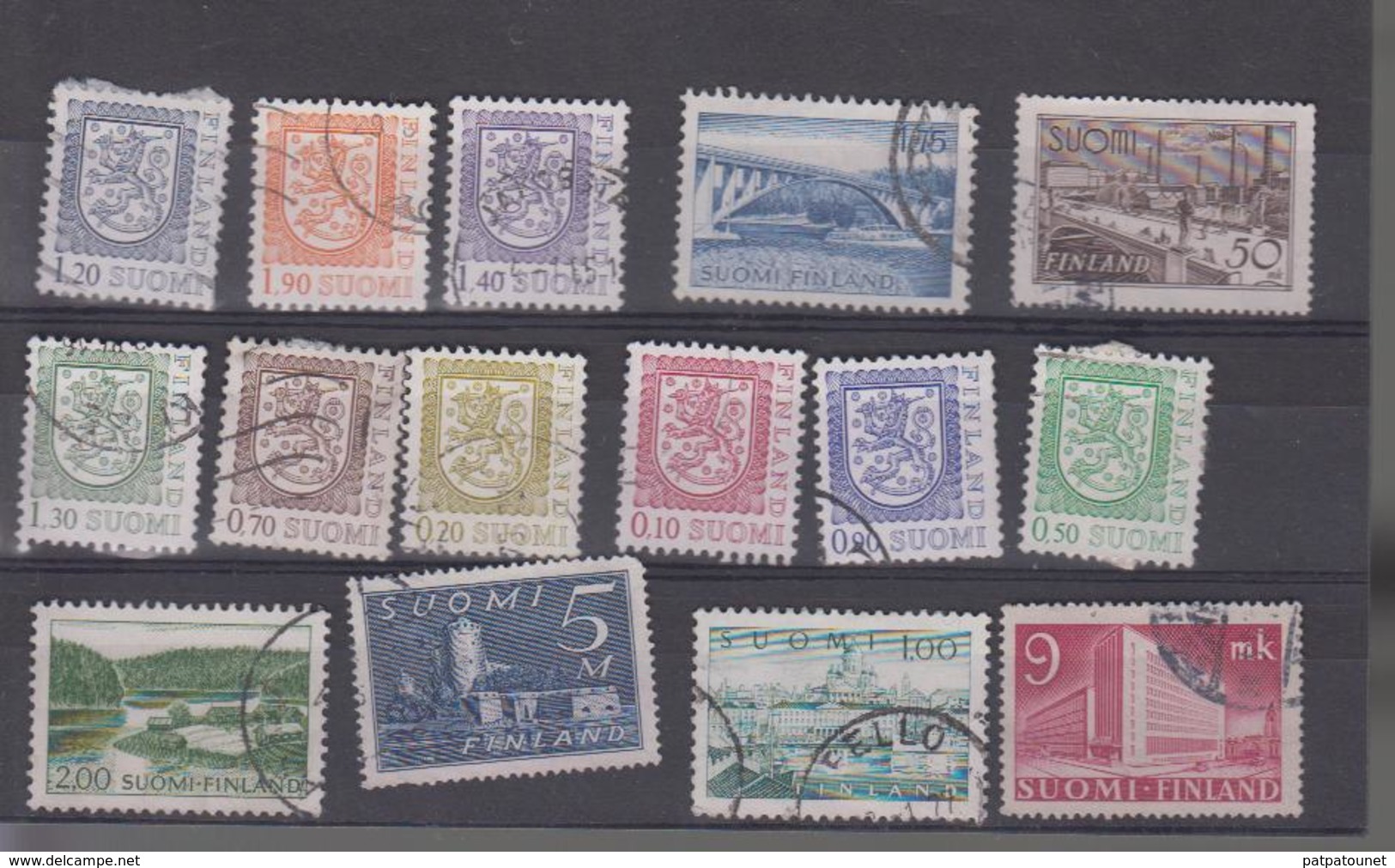 Finlande Lot De 45 Timbres O Différents - Sammlungen