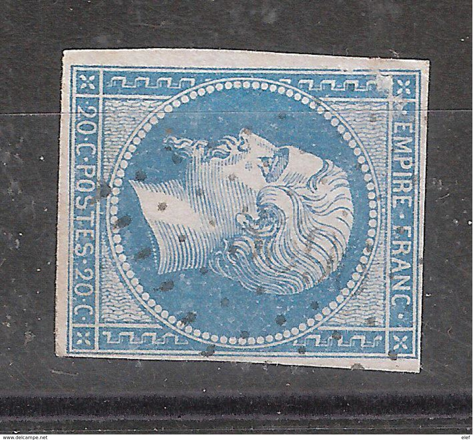 Empire N° 14 B, BLEU PALE Obl Pc 3696 De XERTIGNY, Vosges, Indice 7, Belle Nuance, TB - 1853-1860 Napoléon III