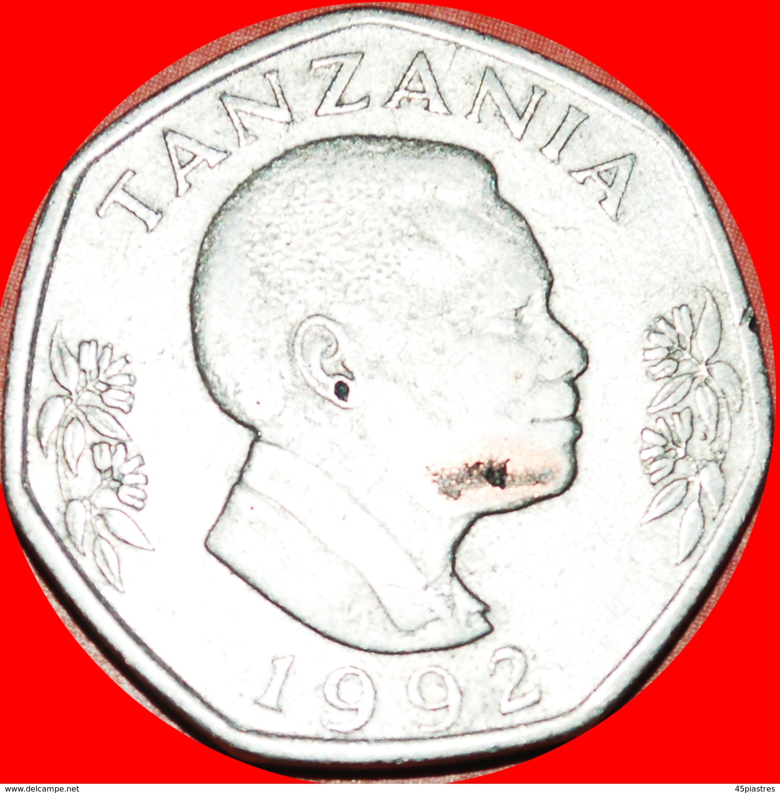 § 2 SOLD ~  ELEPHANT WITH CALF: TANZANIA &#x2605; 20 SHILLINGS 1992! LOW START&#x2605; NO RESERVE! - Tansania