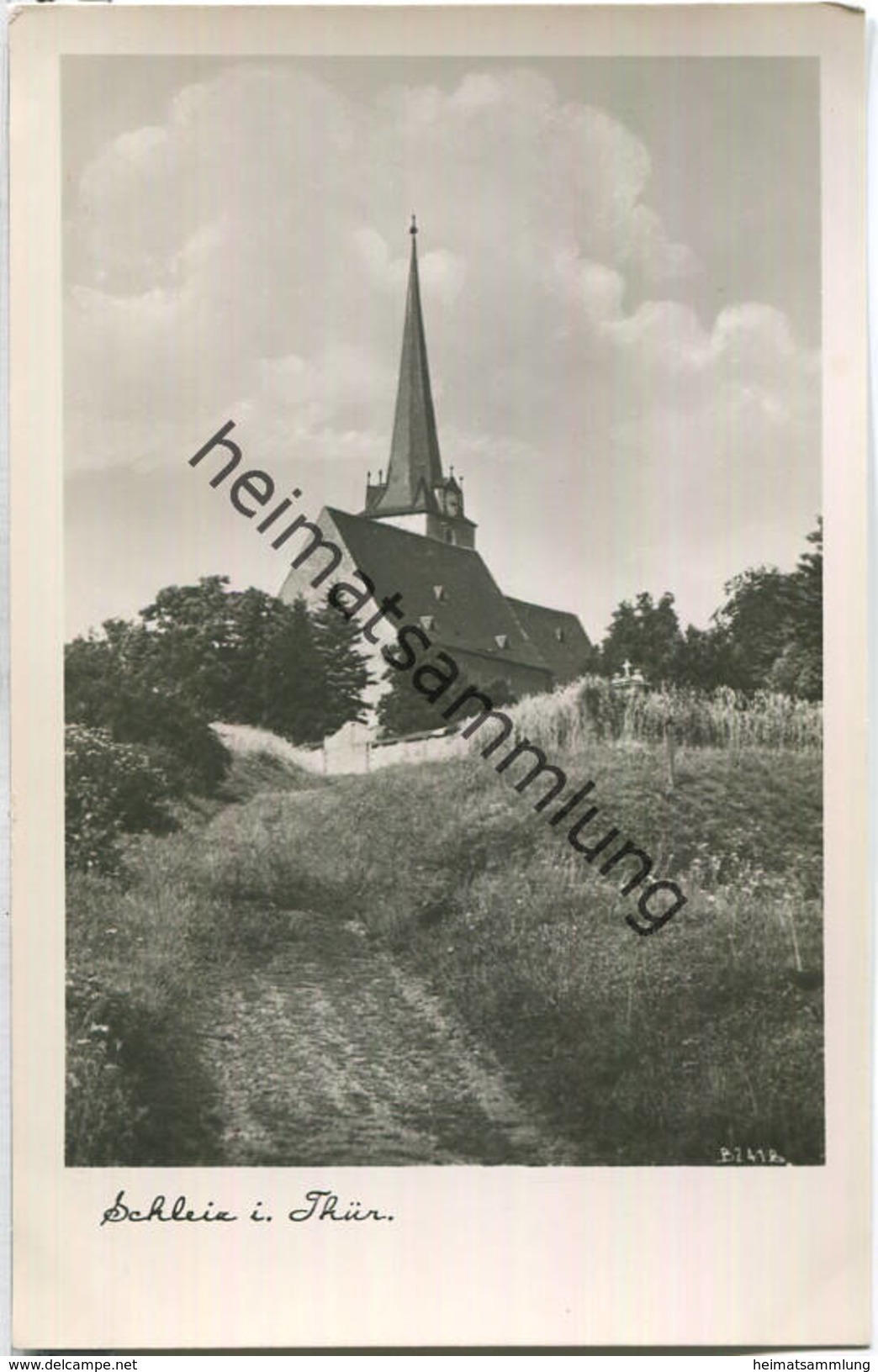 Schleiz - Bergkirche - Foto-Ansichtskarte - Schleiz