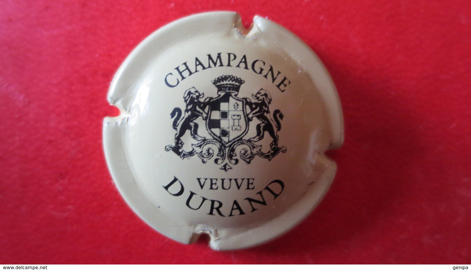 CAPSULE CHAMPAGNE VEUVE DURAND. Crème Et Noir - Durand (Veuve)