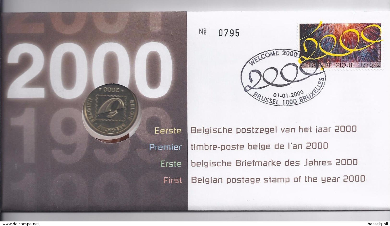 Belgie - Belgique Numisletter  2878 - Welcome 2000 - Numisletter