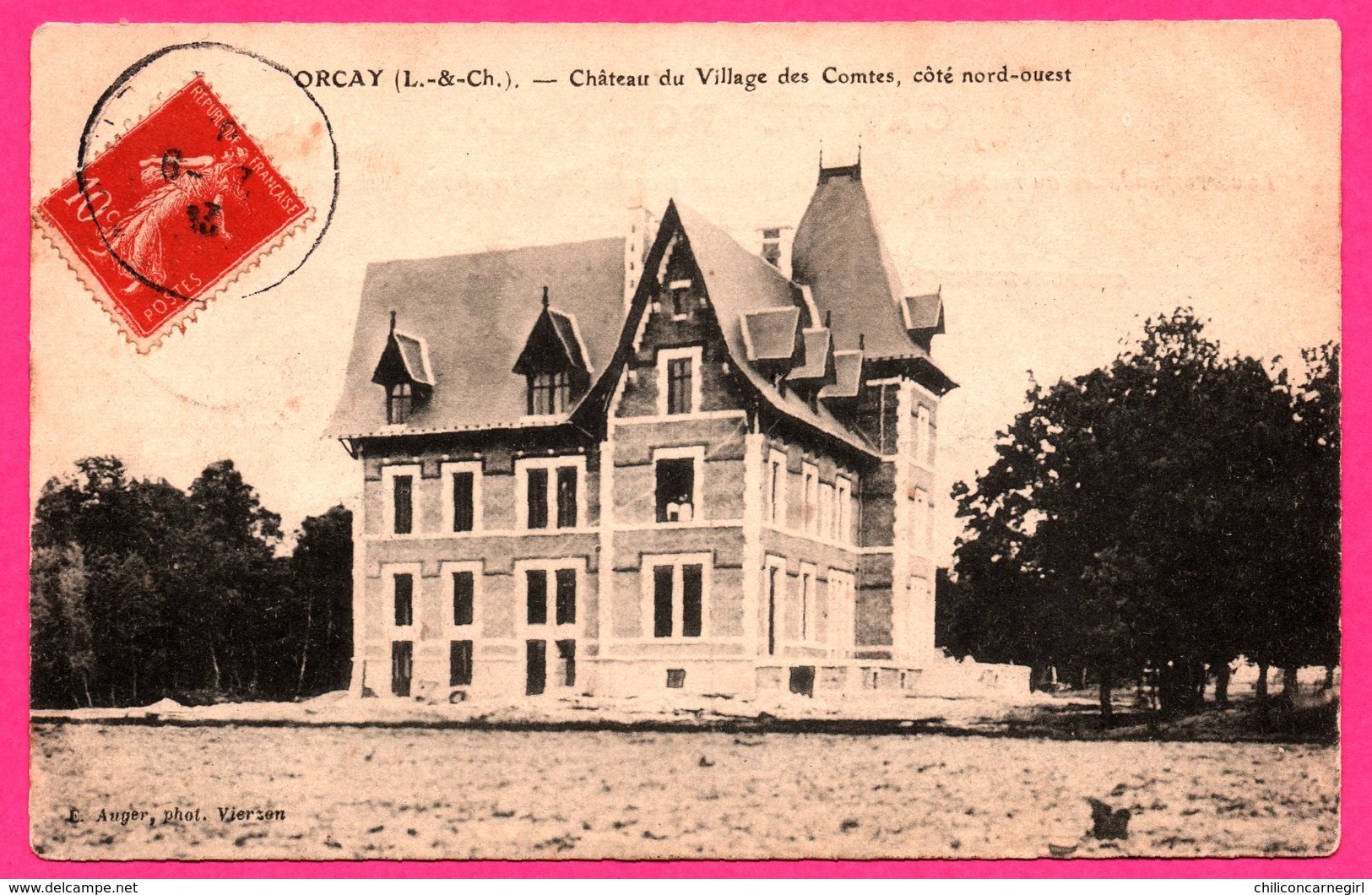 Orcay - Château Du Village Des Comtes - Côté Nord-ouest - Édit. AUGER - 1907 - Autres & Non Classés