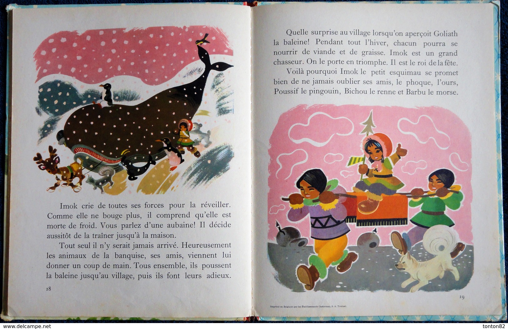 Robert Marsia - IMOK le petit Esquimau - Collection   " Farandole " - Casterman - ( 1958 ) .