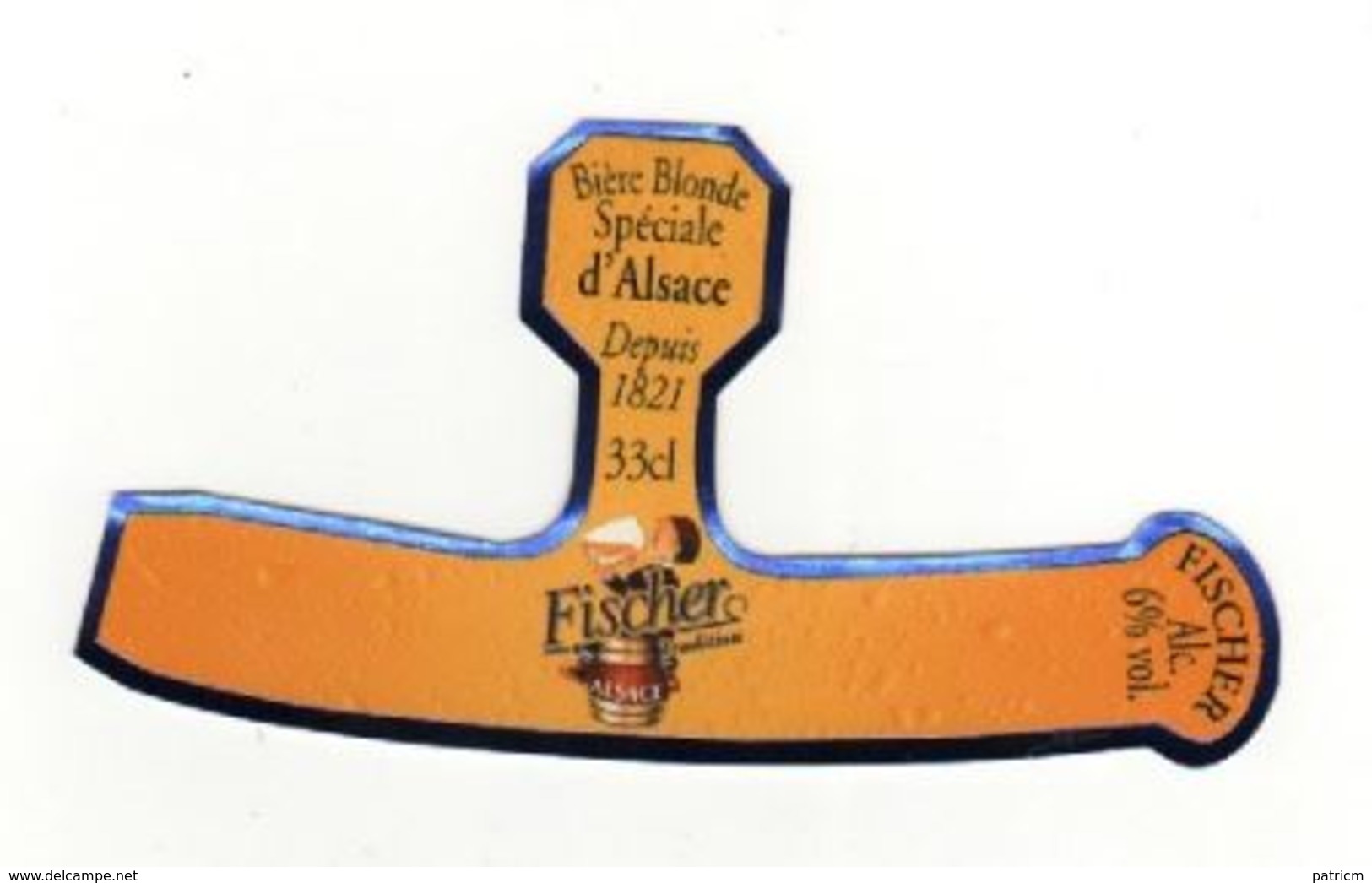 Etiquette (label) De Biere Française  ( Beer, Cerveza, Birra, Bier);Brasserie FICHER - Bière