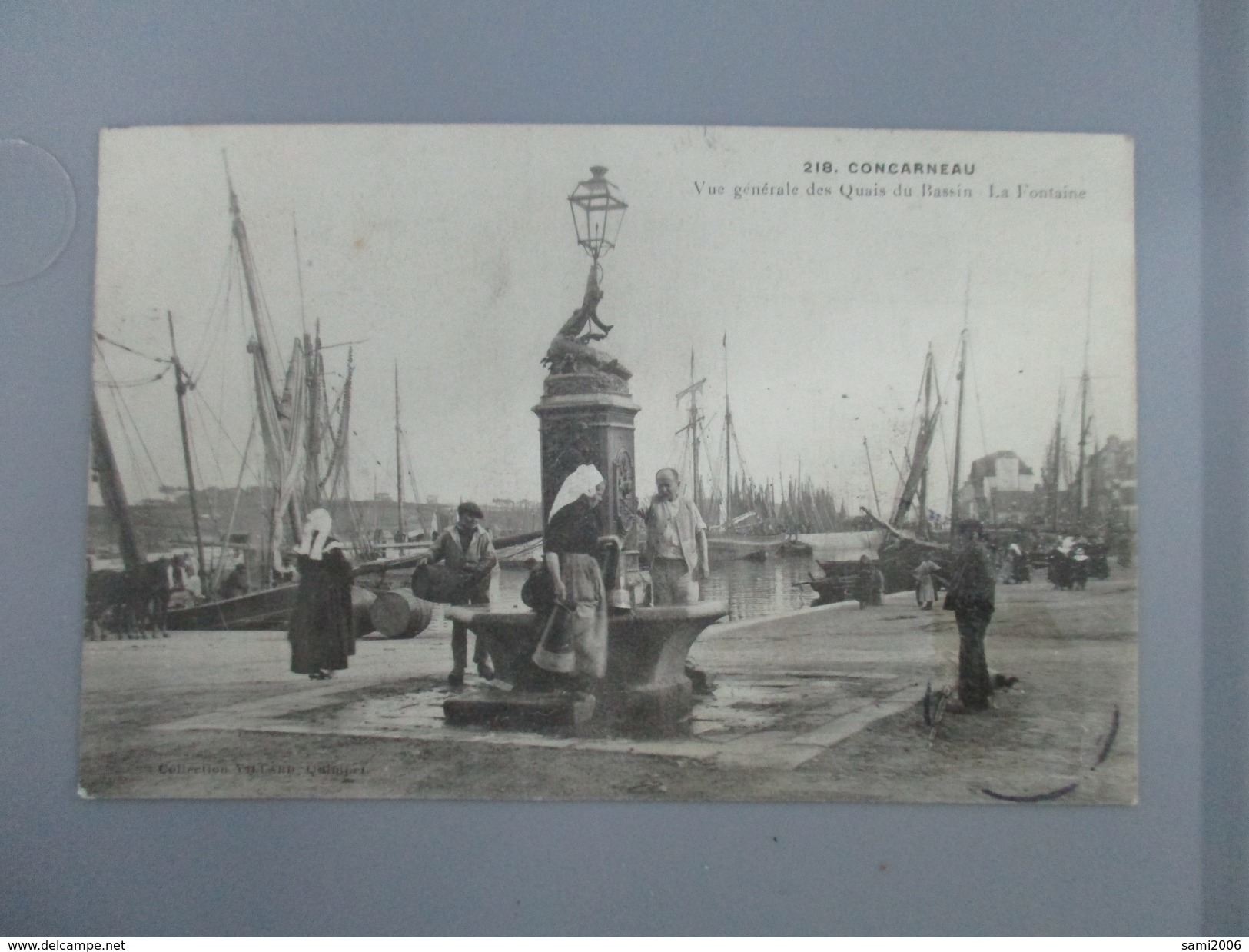 CPA 29 CONCARNEAU VUE GÉNÉRALE DES QUAIS DU BASSIN LA FONTAINE - Concarneau