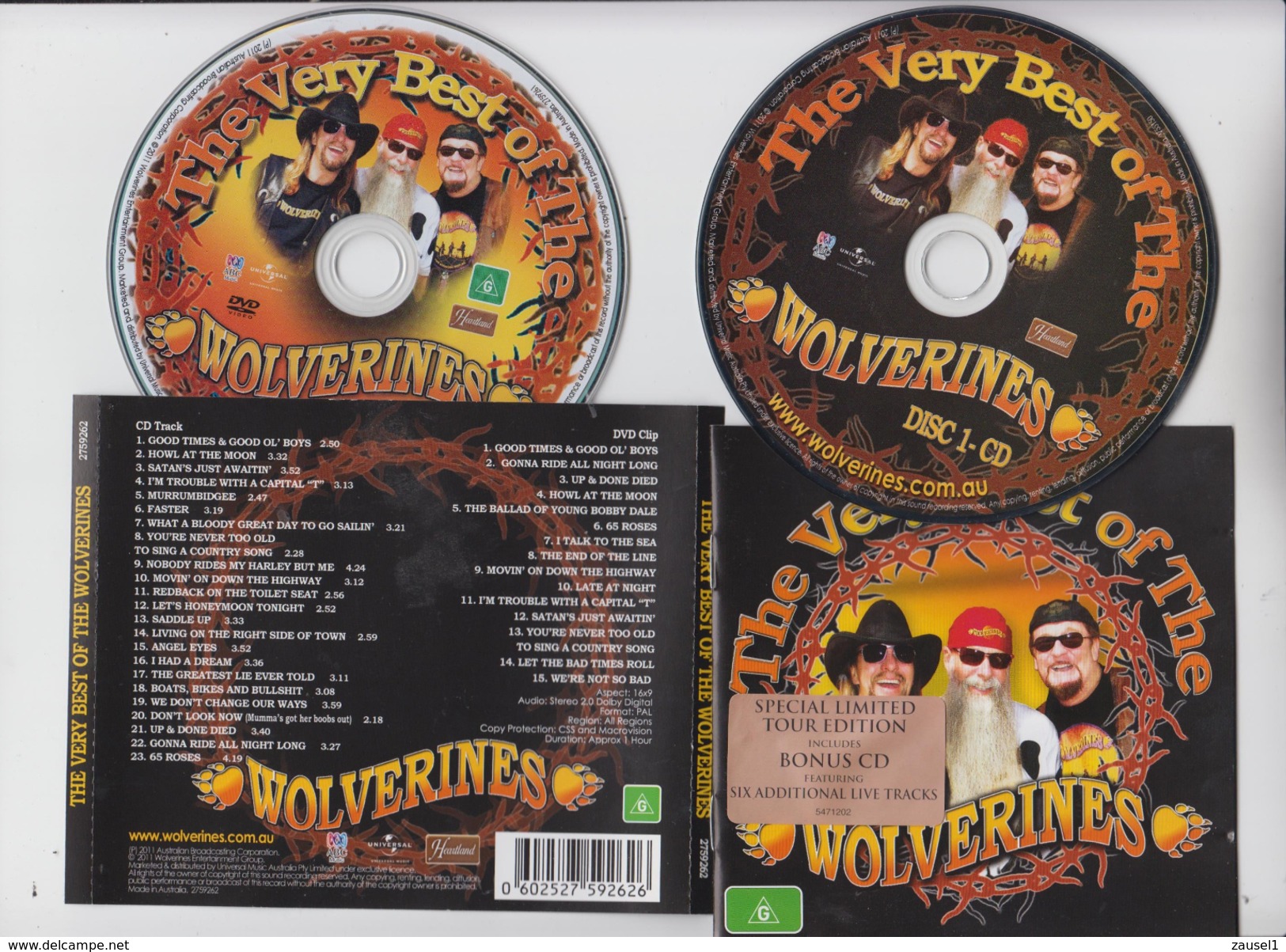 Wolverines - The Very Best  Of... - Sonderausgabe Mit DVD (15 Titel) Und Bonus CD (23 Titel) Limited Tour Edition - Country & Folk