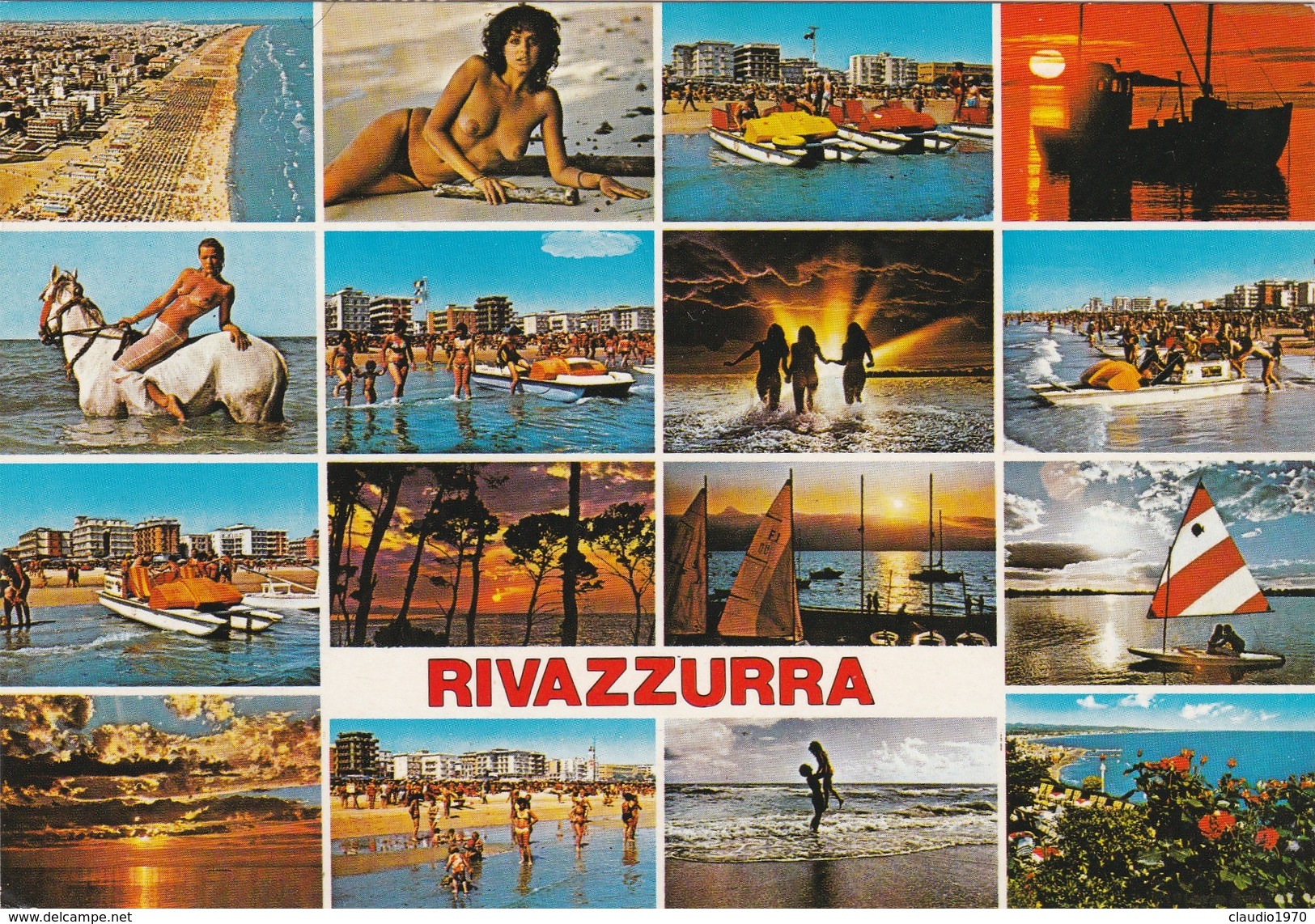 Cartolina - Postcard - Rivazzurra - Rimini - Rimini