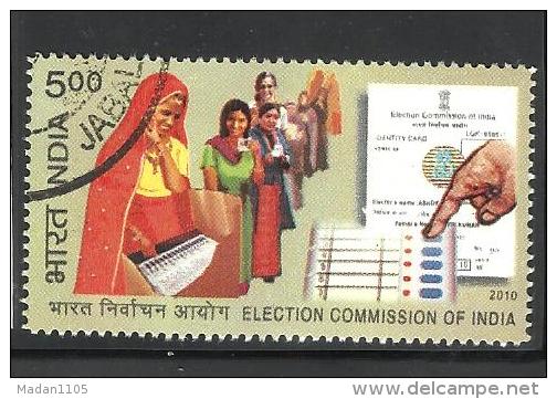 INDIA, 2010, FINE USED, Election Commission Of India,  Voting Machine, Technology, Culture, - Gebruikt