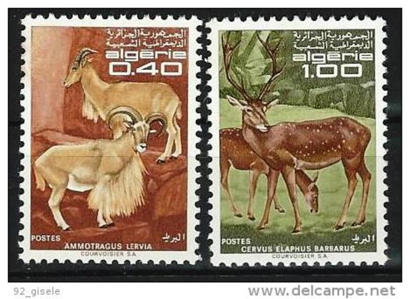 Algerie YT 477 & 478 " Animaux Divers " 1968 Neuf** - Algérie (1962-...)