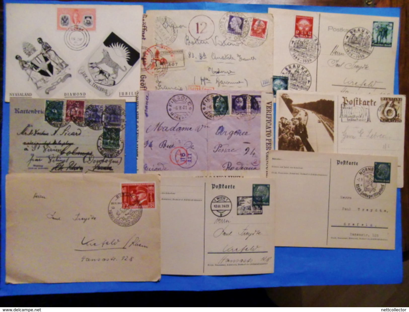 ENORME COLLECTION DE + DE 1200 LETTRES FRANCE/ MONDE DONT CLASSIQUES RAREMENT PRESENTEE SUR LE SITE