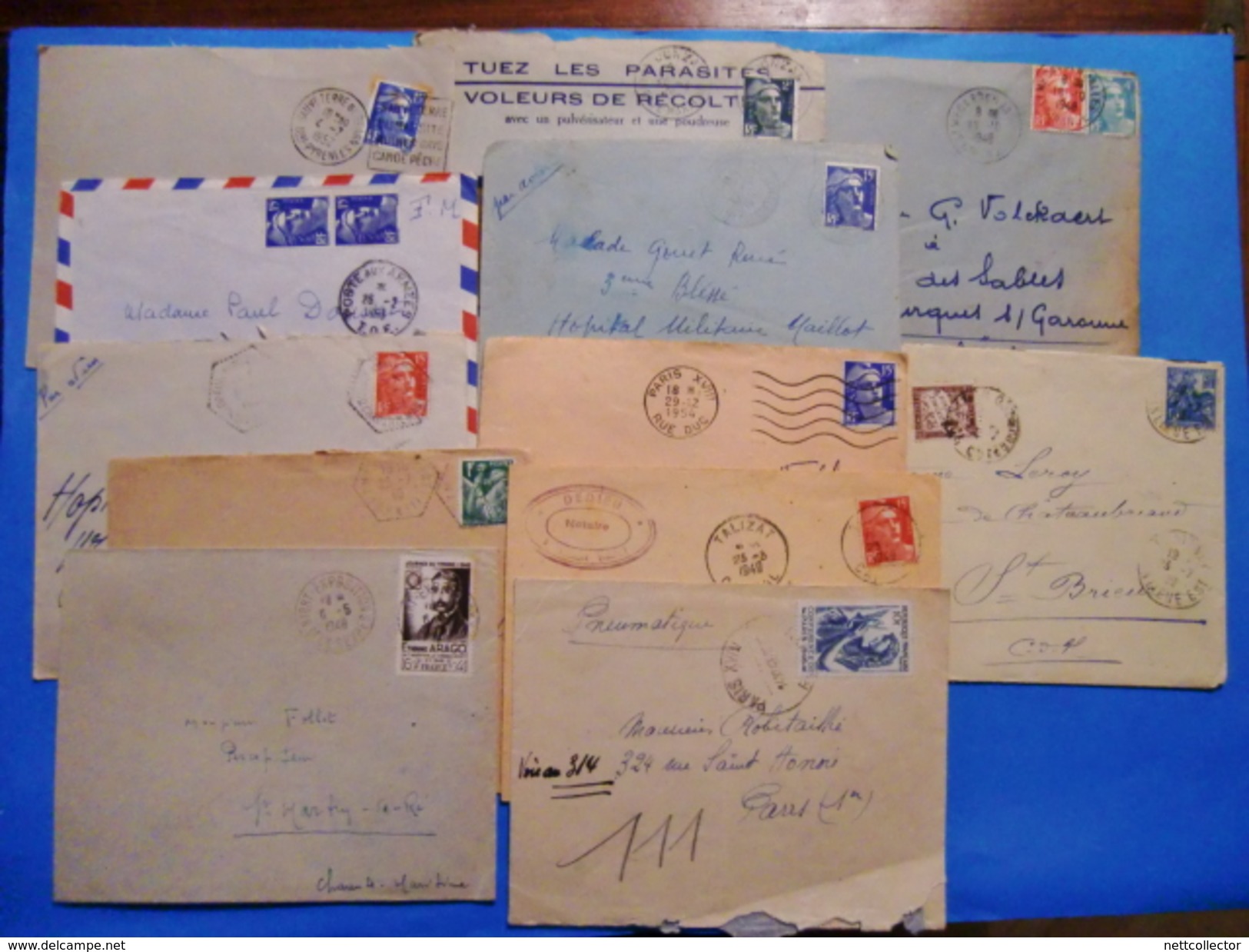 ENORME COLLECTION DE + DE 1200 LETTRES FRANCE/ MONDE DONT CLASSIQUES RAREMENT PRESENTEE SUR LE SITE