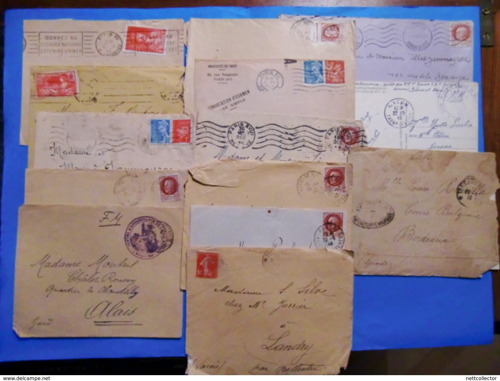 ENORME COLLECTION DE + DE 1200 LETTRES FRANCE/ MONDE DONT CLASSIQUES RAREMENT PRESENTEE SUR LE SITE