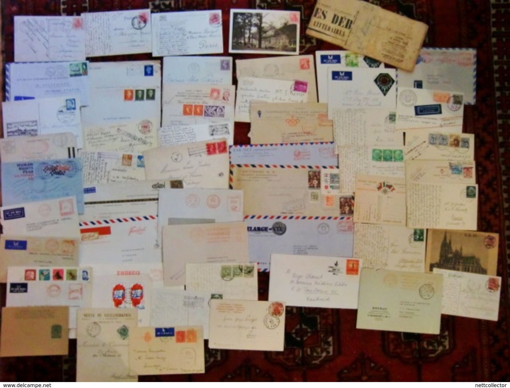 ENORME COLLECTION DE + DE 1200 LETTRES FRANCE/ MONDE DONT CLASSIQUES RAREMENT PRESENTEE SUR LE SITE