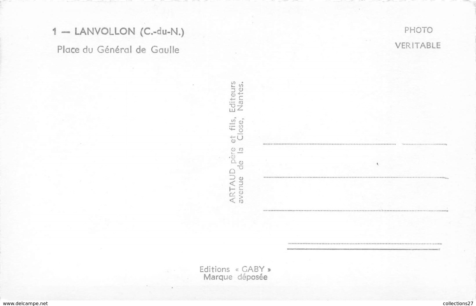 22-LANVOLLON- PLACE DU GENERAL DE GAULLE - Lanvollon