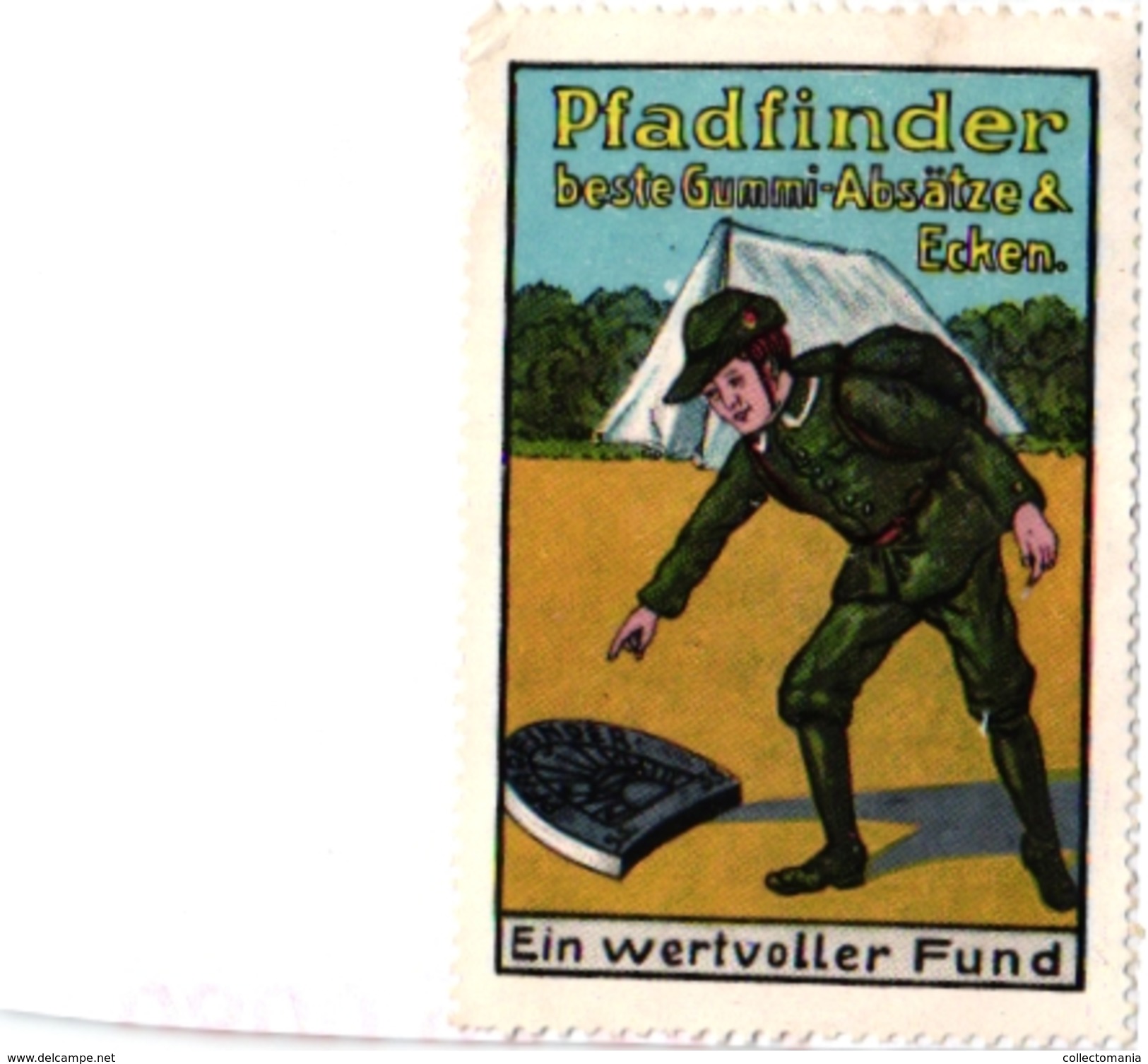 3 Poster Stamps Cinderella   SCOUT Padvinder  PFADFINDER  Pub  Gummi ABSATZE - Movimiento Scout