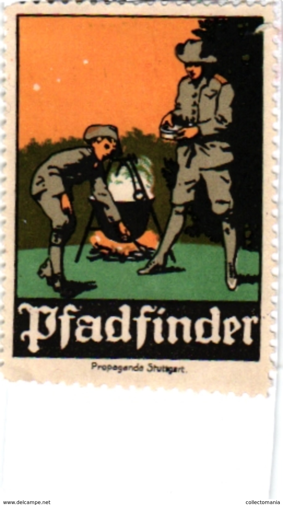 3 Poster Stamps Cinderella   SCOUT Padvinder  PFADFINDER  Pub  Gummi ABSATZE - Pfadfinder-Bewegung