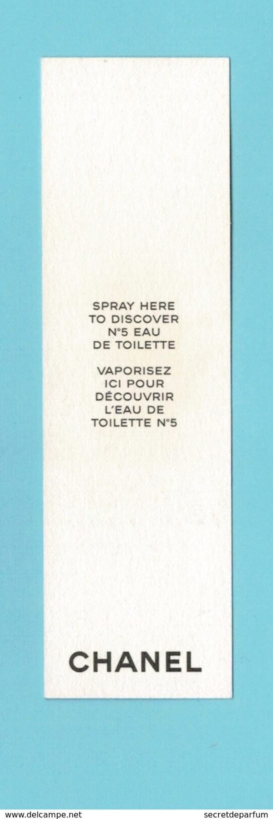 Cartes Parfumées Carte CHANEL N°5  De CHANEL   RECTO VERSO AURÉOLE AU VERSO - Modernes (à Partir De 1961)