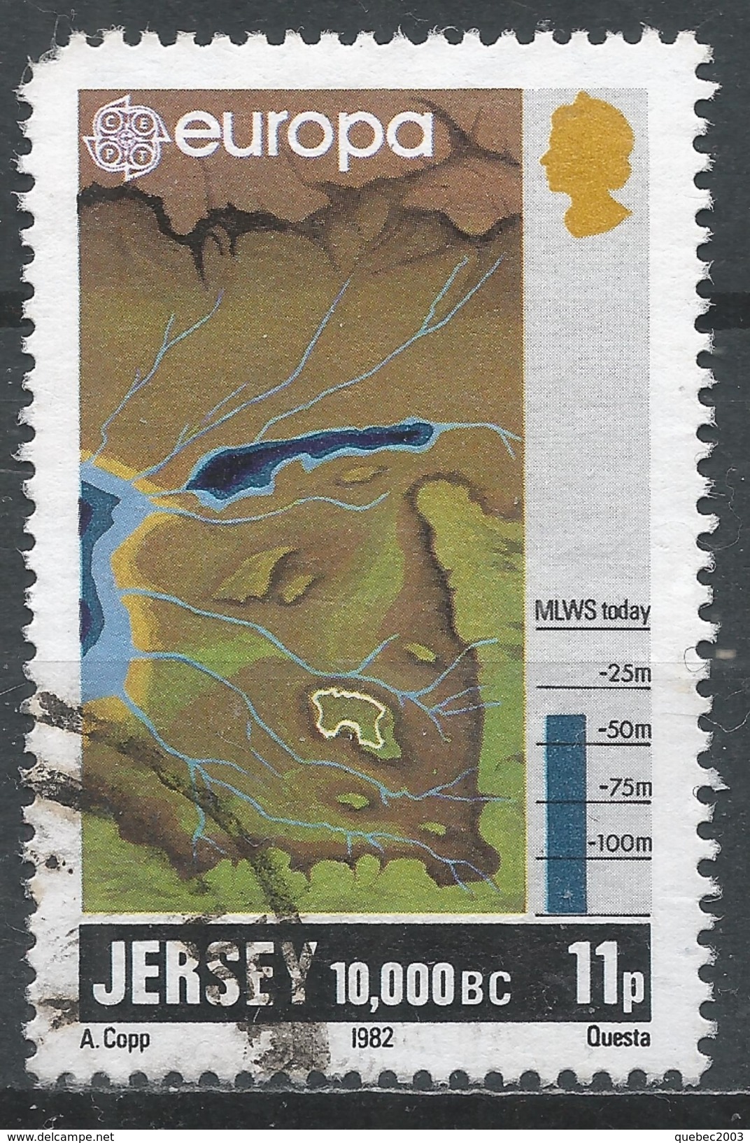 Jersey 1982. Scott #286 (U) Europa 10 000BC * - Jersey