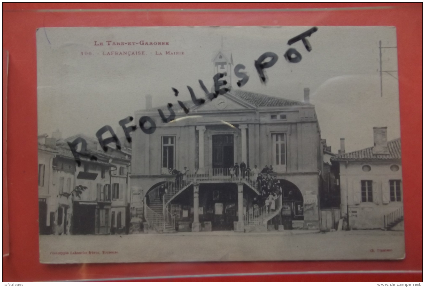 Cp  Lafrancaise  La Mairie Animé  N196 - Lafrancaise